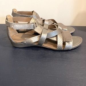 Gladiator style sandals.